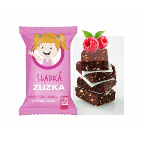 Pink Onion Detská ovocná tyčinka s malinami - Sladká Zuzka 20g