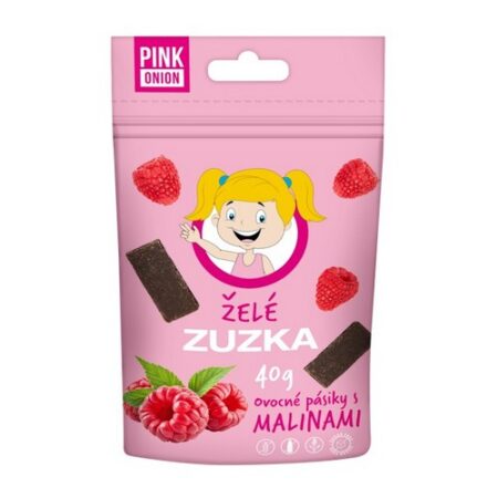 Pink Onion Ovocné pásiky s malinami Želé Zuzka 40g