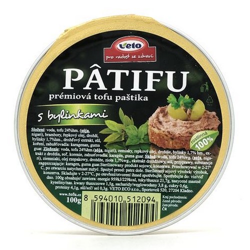 Veto Paštéta Patifu bylinky 100g
