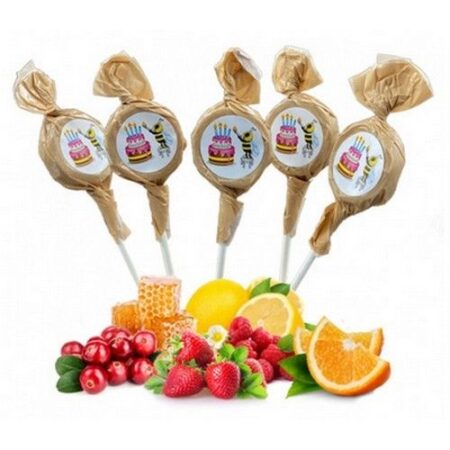 Beelol Ovocné lízanky s narodeninovou nálepkou 6g