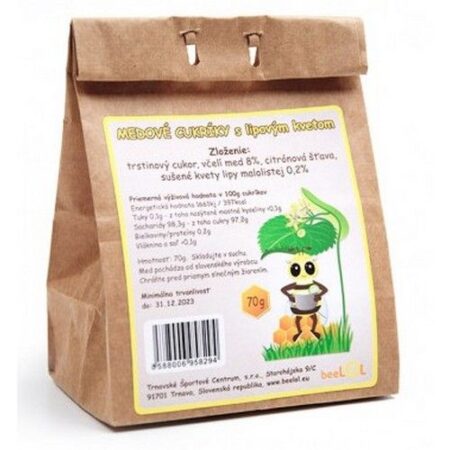 Beelol Medové cukríky s lipovým kvetom 70g