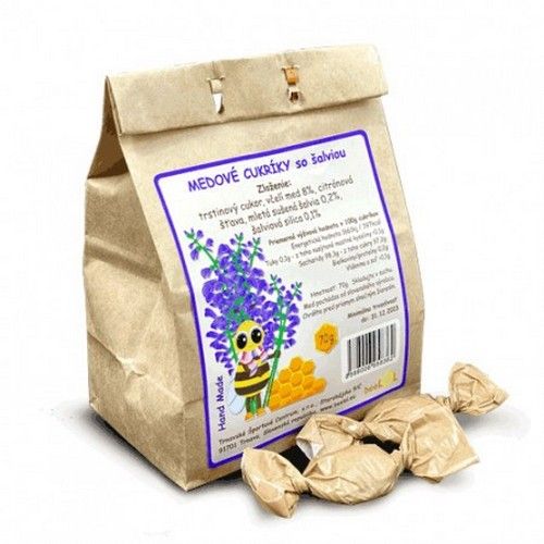 Beelol Medové cukríky so šalviou 70g
