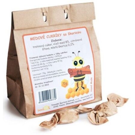 Beelol Medové cukríky so škoricou 70g