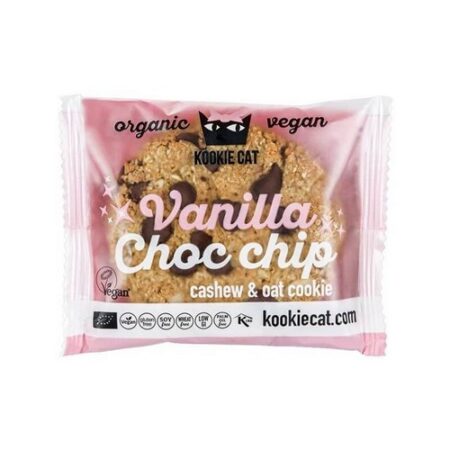 Kookie Cat sušienka vanilková s čokoládovými kúskami BIO 50g