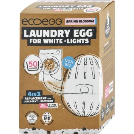 ECOEGG vajíčko jarné kvety biele prádlo 50 praní