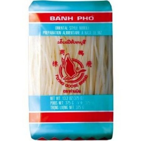 BANH PHO Ryžové bezvaječné cestoviny rezance 3mm 375g
