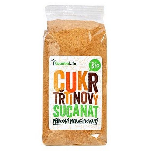 Country Life Trstinový cukor Sucanat BIO 500g