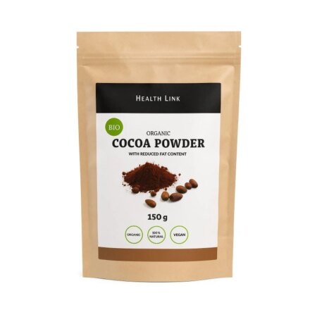 Health Link Kakaový prášok so zníženým obsahom tuku BIO 150g