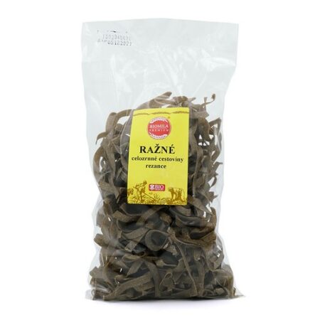 Biomila Ražné celozrnné cestoviny rezance BIO 250g