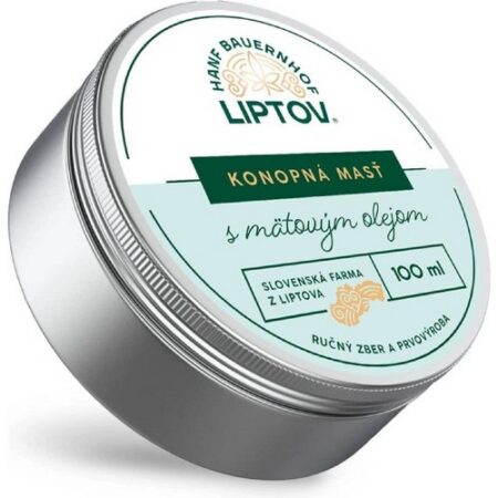 Konopná farma Liptov Konopná masť premium s mätovým olejom 100ml