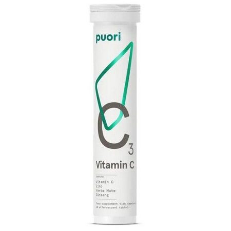 Puori Vitamín C3 – šumivé tablety 85,4g