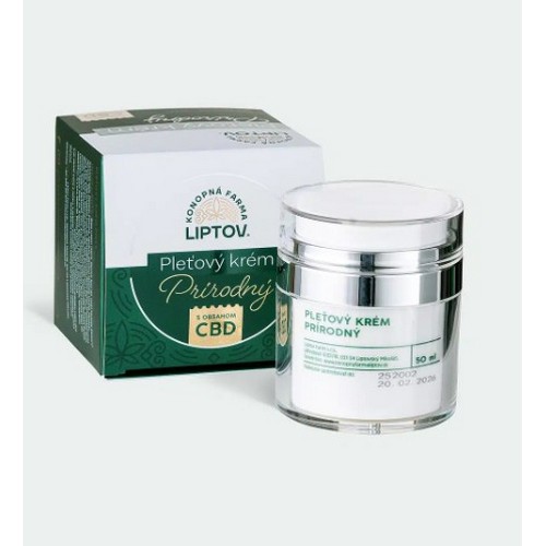 Prírodný pleťový krém s CBD Konopná farma liptov 50ml