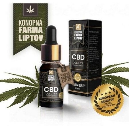 Konopná farma Liptov Konopný olej CBD 20% 10ml