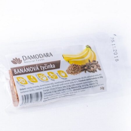 Damodara Banánová tyčinka 50g