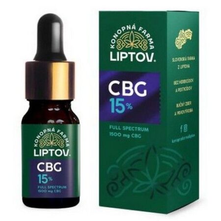 Konopná farma Liptov Konopný olej CBG 15% 10ml