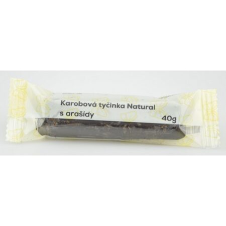 Natural Jihlava Karobová tyčinka s arašidmi 40g
