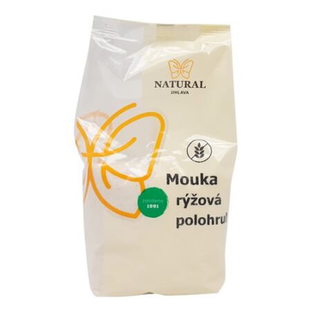 Natural Jihlava Ryžová múka polohrubá bezlepková 500g