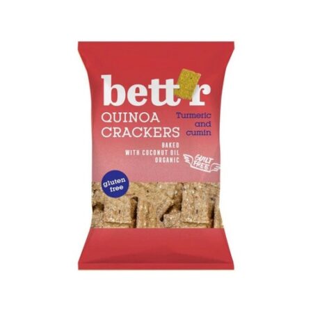 Bett’r Quinoa krekry kurkuma a rasca BIO 100g