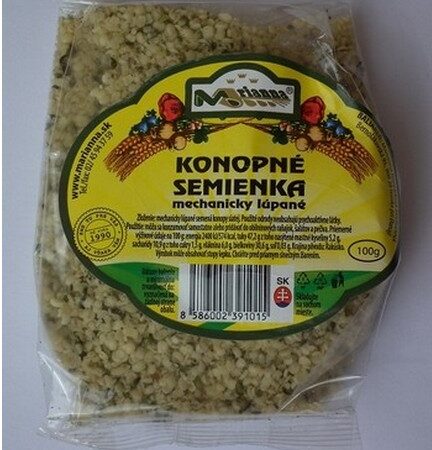 KONOPNÉ SEMIENKO LÚPANÉ 100g Marianna