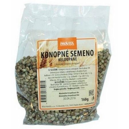 Konopné semiačka nelúpané 160g VP