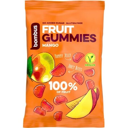 Bombus Fruit energy gummies mangové kúsky 35g