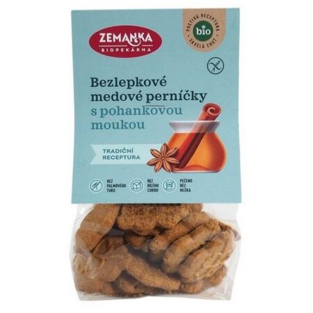 Zemanka Bezlepkové jablkové sušienky s pohánkovou múkou BIO 100g