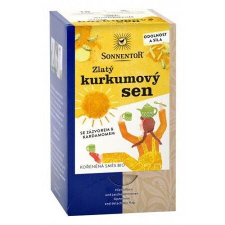 Porciovaný čaj Zlatý kurkumový sen Sonnentor BIO 36g