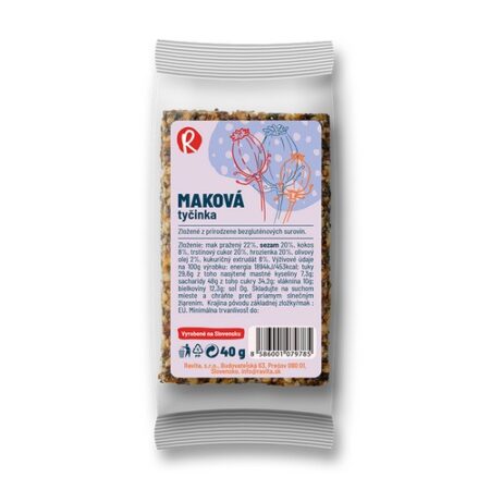 Ravita Maková tyčinka 40g
