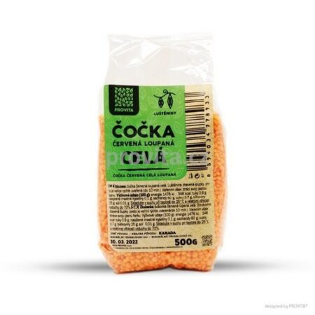 Vega Provita Šošovica červená lúpaná celá 500g