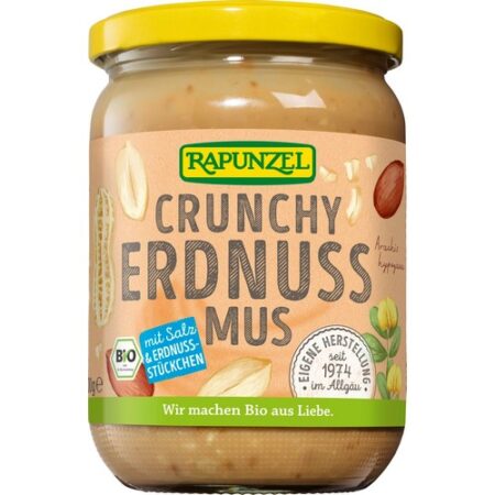 Arašidová chrumkavá pasta 500g BIO Rapunzel