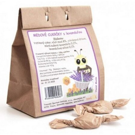 Beelol Medové cukríky s levanduľou 70g