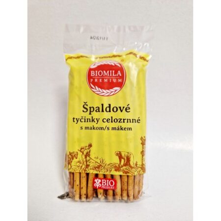 Biomila Špaldové tyčinky celozrnné s makom BIO 70g