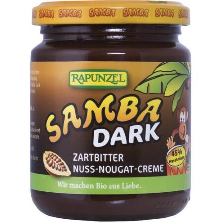 Orieškovo-čokoládová pomazánka Rapunzel SAMBA DARK BIO 250g